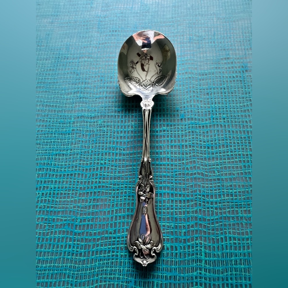 Preserve Spoon Violet by Whiting Sterling Silver 5.5 Inches GW Bowl Flowers